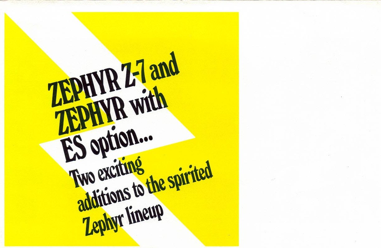 1978 Mercury Zephyr Z-7 Options